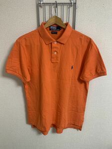 ［Polo by Ralph Lauren］ラルフローレン　半袖ポロシャツ　オレンジ色　Lサイズ Y829