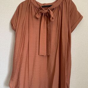 しまむら シフォンブラウス リボン