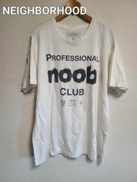 ネイバーフッド Tシャツ 半袖 ロゴ プリント 綿 カットソー ホワイト XL