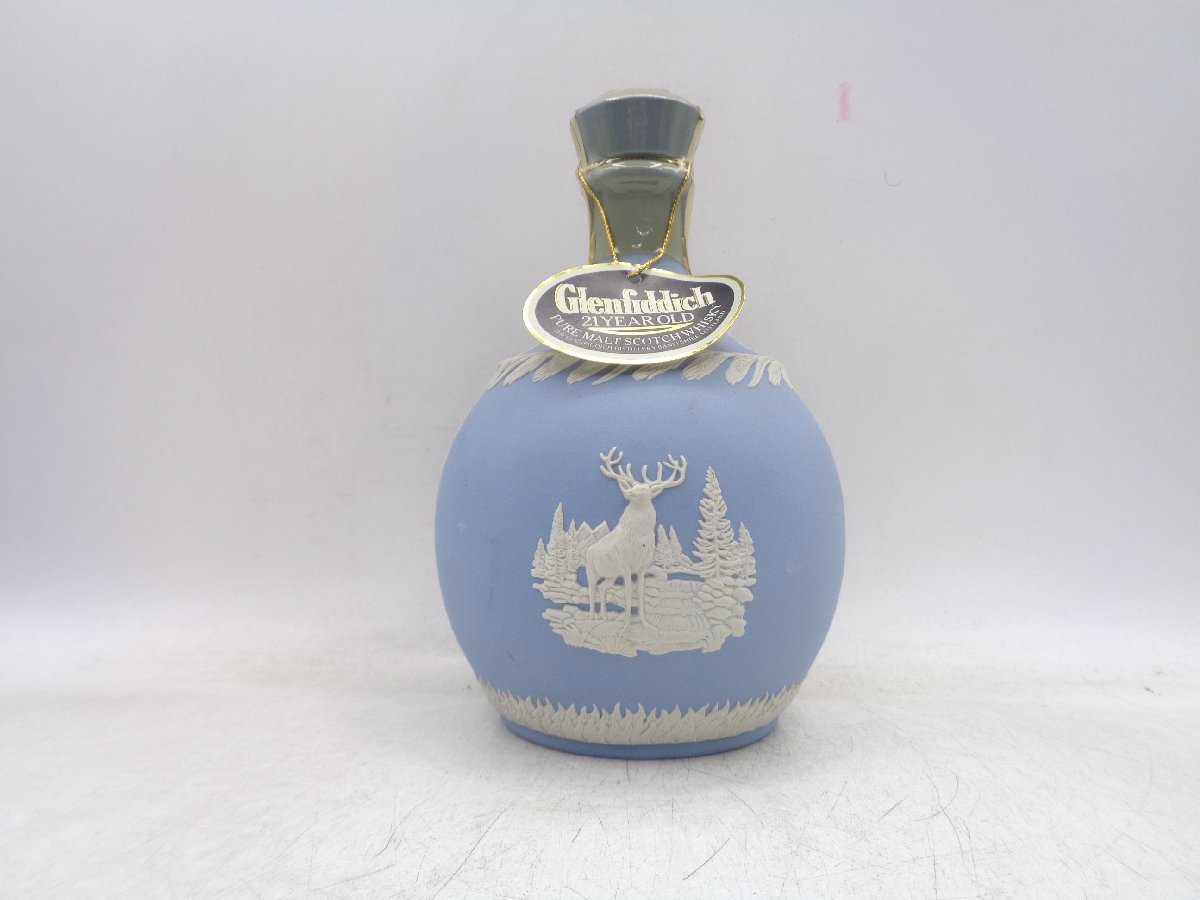 スコッチウイスキーGlenfiddich21年ウェッジウッド陶器ボトル【未開封】-