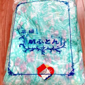 【新品】昭和レトロ　ビンテージ シングル　肌掛けふとん 　日本製 夏用布団