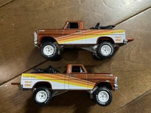 2台 hotwheels TEXAS DRIVE' EM ホットウィール テキサス ドライブ ピックアップ トラック GOOD YEAR FORD ranger フォード レンジャー