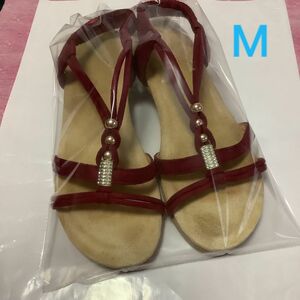 【USED品】フラットサンダル ペタンコサンダル ウェッジサンダル M 