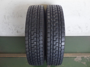 L16388-ヨコハマ TY287 STEM-2 225/80R17.5 123/122L 中古 2本セット オールシーズンタイヤ 2016年製