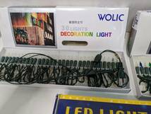 【中古】大阪引取歓迎　ドウシシャ　LEDLIGHT　ストレートライト　8パターン点滅　10m　ブルー　おまけ付き【KTEG038】_画像2