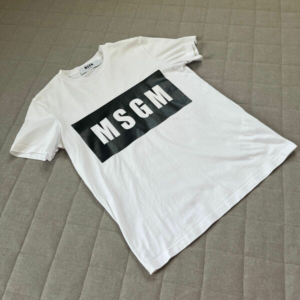 MSGM ボックスロゴTシャツ