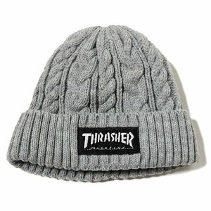 Thrasher (スラッシャー) JP キッズ 子供 ニットキャップ ビーニー Mag Logo Kids BEANIE Grey スケボー SKATE SK8 スケートボード