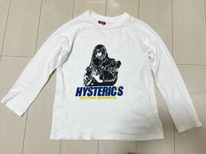 80s 90s 初期 HYSTERIC GLAMOUR ヒステリックグラマー ギターガール　七分丈　ラグラン　カットソー　レア 希少 ヴィンテージ NO20890