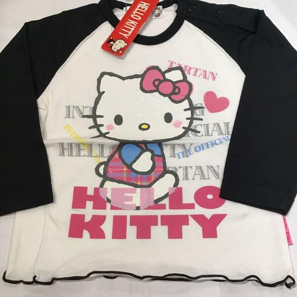 送料無料 サンリオ 90 ハローキティ 綿100 子供ベビー Tシャツ HELLO KITTY 新品