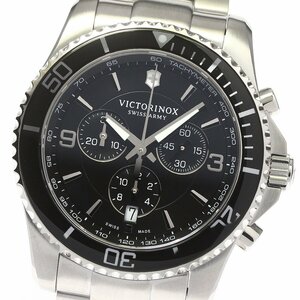  Victorinox Victorinox 241695ma-velik chronograph Date quartz men's ultimate beautiful goods box * written guarantee attaching ._749730