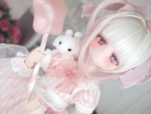 【ぐるぐる】DDH-29 SW肌 ドルフィードリーム MDD Dollfie Dream カスタムヘッド + 碁石アイ2種 パテ盛り ※難有り_画像7