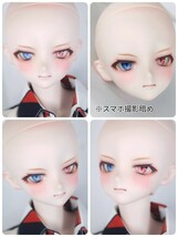 【ぐるぐる】DDH-09 SW肌 ドルフィードリーム MDD Dollfie Dream カスタムヘッド + 碁石アイ2種 パテ盛り ※難あり_画像10