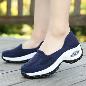  great popularity nurse shoes walking shoes lady's thickness bottom slip-on shoes diet mesh sport shoes walk posture adjustment correction shoes 39