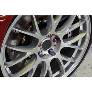 KYO-EI KicS Racing Composite R40 iCONIX ロックナット ネオクローム/キャップ付き ブルー アルミ製 20個 M12 x P1.25【品番 : RIA-13NU】