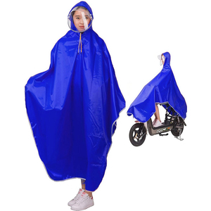  raincoat cycle raincoat man and woman use bicycle bike long poncho rain poncho thick cloth waterproof commuting going to school large two -ply tsuba storage sack 