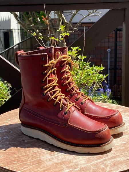 コレクション放出　半円犬タグ　877レッドウィングUS7D 美品　25cm 赤茶 RED WING