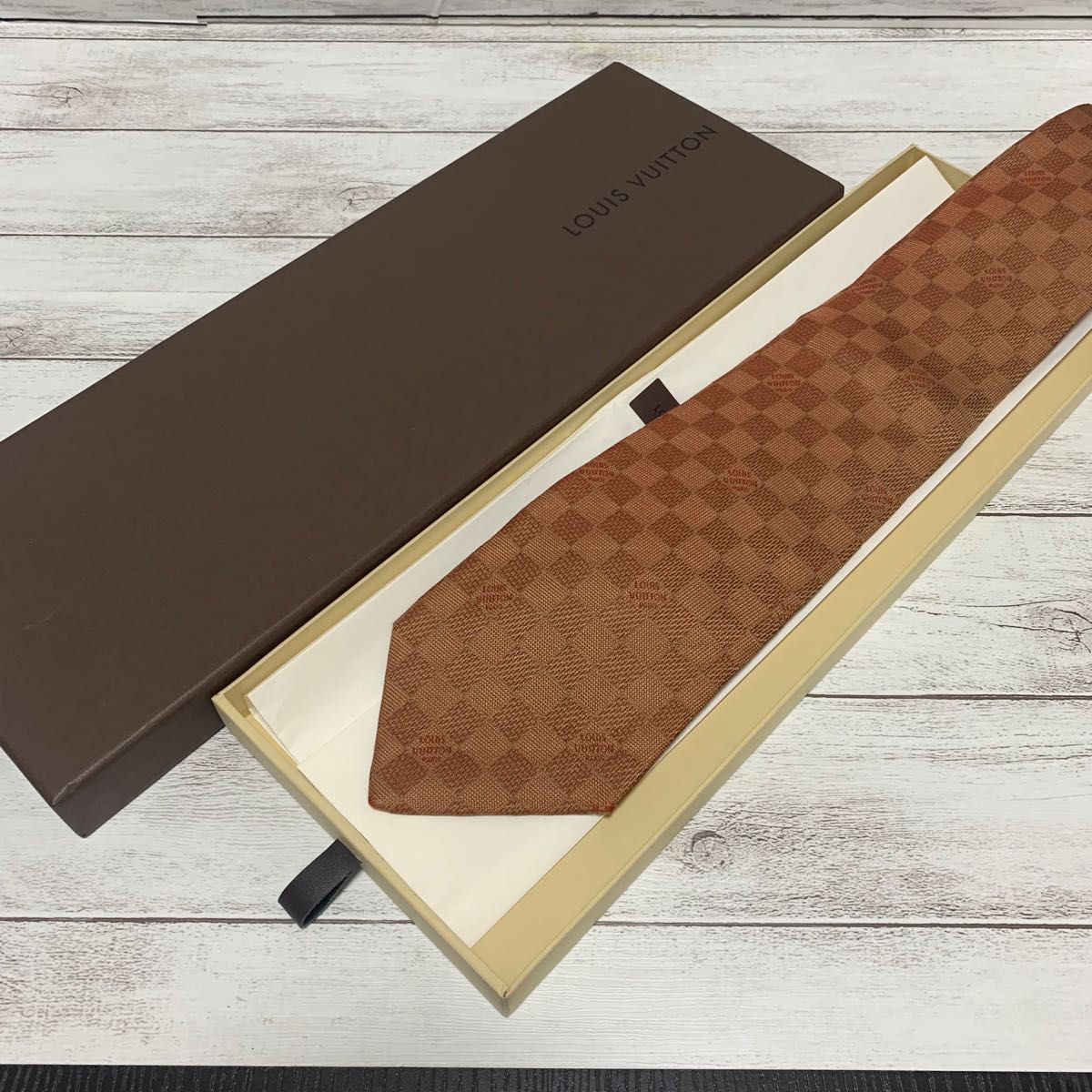 WEB限定】 ルイヴィトン サンダル ダミエ柄 クロスストラップ 濃紺×茶