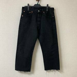 90s 90年代 levis リーバイス 501 black W33 France製 デニム 古着 vintage ヴィンテージ ブラック 後染め サルファ ユーロ フランス