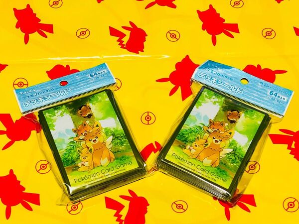 ポケモンカードゲーム デッキシールド パーモット 新品 未開封 2個セット