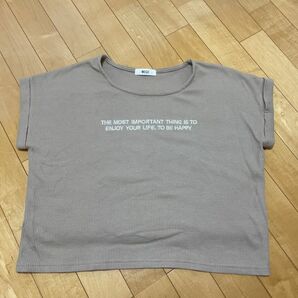 最終値下げ　WEGO カットソー Tシャツ 半袖 ワッフル生地 刺繍 