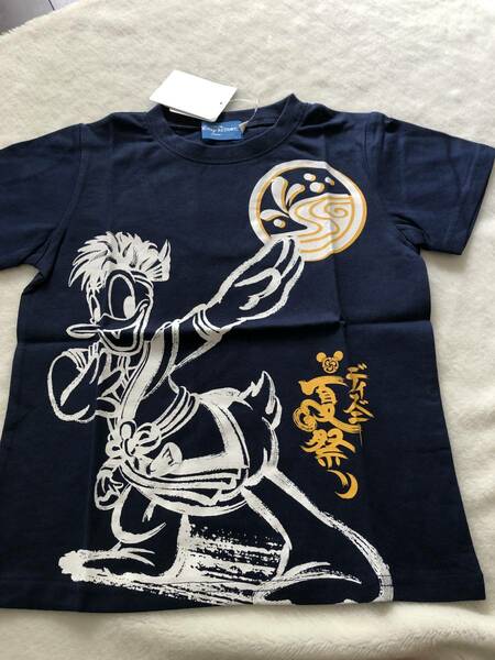 【即決】TDR ディズニー 2014 年　夏祭り Tシャツ　雅涼群舞　ドナルド 120cm