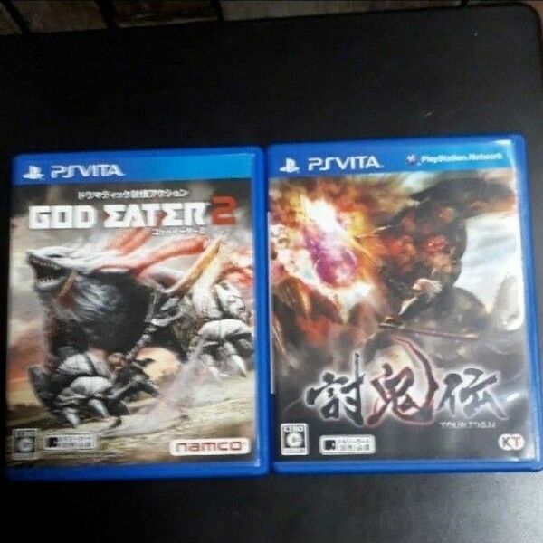 討鬼伝&GOD EATER 2【動作確認済み】Vita ソフト