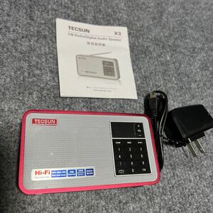 TECSUN-X3ＦＭラジオ 携帯ラジオ MP3プレイヤー