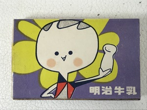 [ unused ] matchbox ( empty box ) bottle photograph attaching Meiji milk is ne- yoghurt rare Showa Retro K2