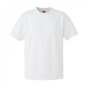 【メンズ】UnitedAthle/半袖ドライTシャツ/XXXXL/5L/ホワイト/5枚セット