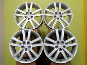 H2058 中古 4本 スバル 純正 17 x 7J +48 5H 100 シルバー エンケイ製 インプレッサ XV エクシーガ フォレスター レガシィ