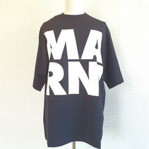 【新品・未使用】MARNI KIDS ロゴプリントコットンTシャツ　ブラック　14Y　M00656M00LE_画像1