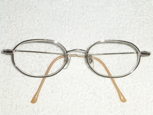 珍しい！ オクタゴン 八角形 老眼鏡 +1.0以上 レンズ付き スマートで 上品 お洒落な 極細フレーム メガネ ヨロイ~テンプル部も◎ 洗浄済！