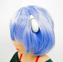 エヴァンゲリオン　レイ　白 髪飾り コスプレ　インターフェイス・ヘッドセット ヘアアクセサリー_画像5