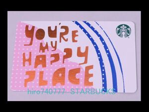 スターバックス・カード・紙製●北米限定●You're my happy place 2018●海外スタバ