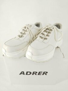 ADRER　アドラー　スニーカー　サイズ：S　ホワイト系　厚底　中古