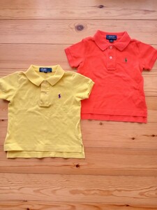  condition good * Polo Ralph Lauren [80cm] polo-shirt with short sleeves 2 point set * T-shirt cut and sewn 