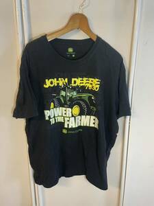 Tシャツ　ティーシャツ　ジョンデア　JOHNDEERE ワーク　XL アメリカ古着　ビックサイズ