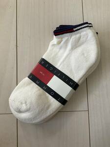 未使用 TOMMY HILFLGER SOCKS BOYS 約25-27センチ 3足セット アイボリー