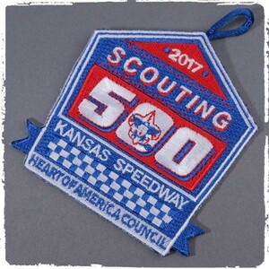 BT04 SCOUTING 500 KANSAS SPEEDWAY HERT OF AMERICA COUNCIL BSA ボーイスカウト ワッペン パッチ ロゴ エンブレム 米国 輸入雑貨