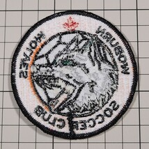 AP31 ウバーン ウルヴズ サッカークラブ 動物 アニマル 刺繍 丸形 ワッペン パッチ WOBURN WOLVES SOCCER CLUB_画像2