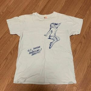 バズリクソンズUSA製 半袖TシャツBuzz Rickson'sピンナップガール