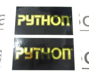 PYTHON USA python security alarm brand sticker 2 sheets 1 collection inside pasting / out pasting combined use free shipping prompt decision new goods wiper 