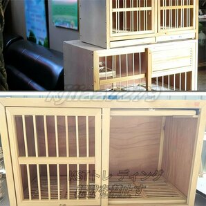 小動物の家 バードゲージ 快適で丈夫な鳩ケージ 松のオウムの檻 鳥かごペット用品 鳥籠 バードキャリアガーデニングの装飾の画像2