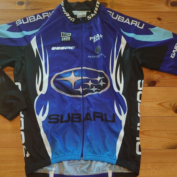 ★激レア品 入手困難 SRAM SUBARU スバル サイクルジャージ GARY FISHER PEAKBAR BONTRAGER ROCKSHOX イタリア製 サイズM 長袖 チーム★