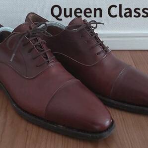 クインクラシコQueen Classicoビジネスシューズ本革靴ドレスシューズ26.5UK8茶色ブラウンインポート【送料込み】