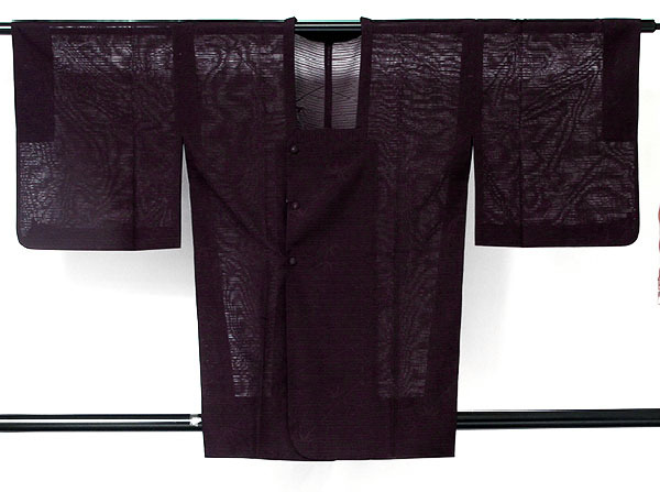 ■6357■　夏衣　紋絽　正絹道行コート　美品