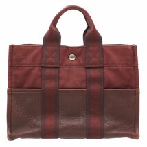 ★A2229 エルメス フールトゥPM ハーフレザー ハンドバッグ ブラウン系 HERMES レディース メンズ★_画像1