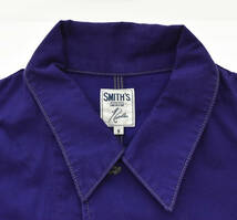 △ Needles ニードルズ SMITH'S スミス Coverall Cotton Twill カバーオール KP285 sizeS 紫 パープル 103_画像4