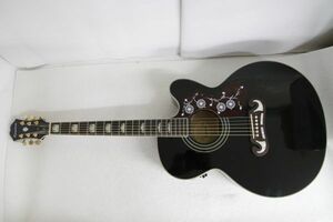 Epiphone epi f on EJ-200SCE/BK Electric Acoustic Guitar электроакустическая гитара гитара (2165125)