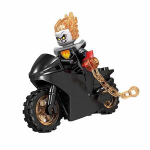 ゴーストライダーxバイク セットミニフィグ LEGO 互換 ミニフィギュア レゴ互換 a